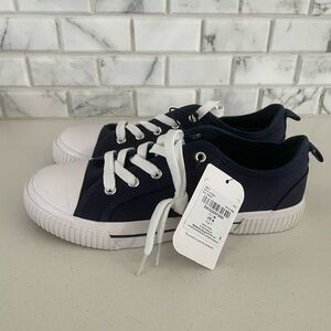 Converse Style Stylish Navy and White Womens Sneakers